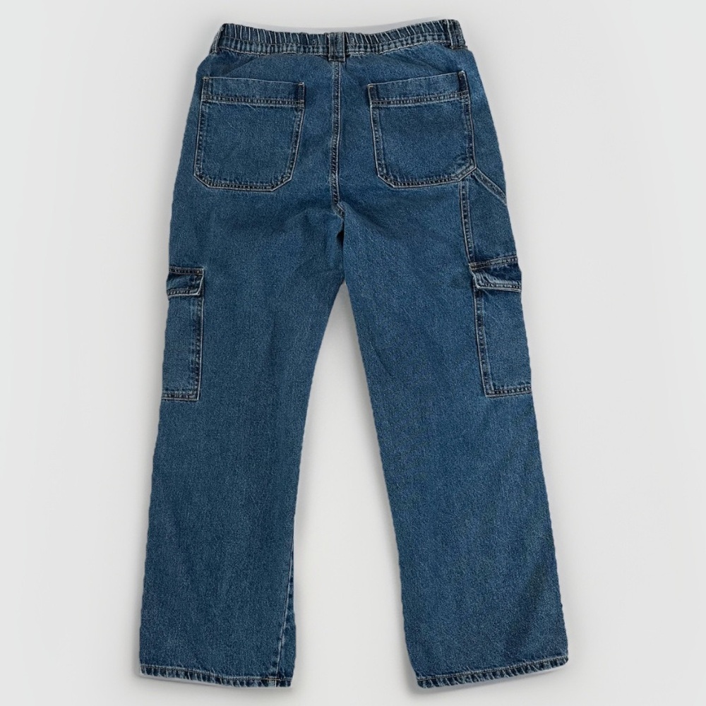 Wax Jeans Wide Leg Cargo Jeans Y2K Street Style Retro Inspired Womens Size L - Picture 2 of 13